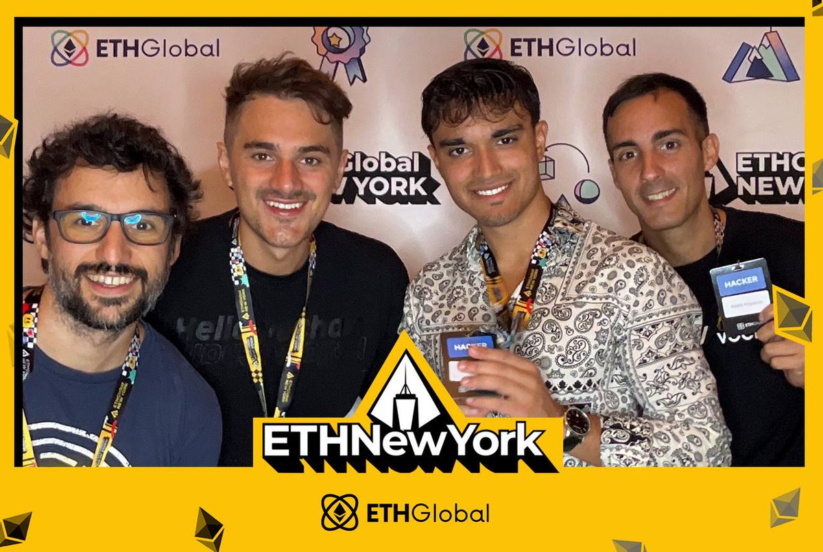 We're incredibly proud of super our talented developers  winning not one, but TWO prizes at #ETHGlobalNewYork for their product - 'Ruby Ring'. 

Piero, Erik, Miguel and Adam won 'Biconomy's Pool Prize' and Lens Protocol's 'Most Original' application for their work.

Through Ruby…