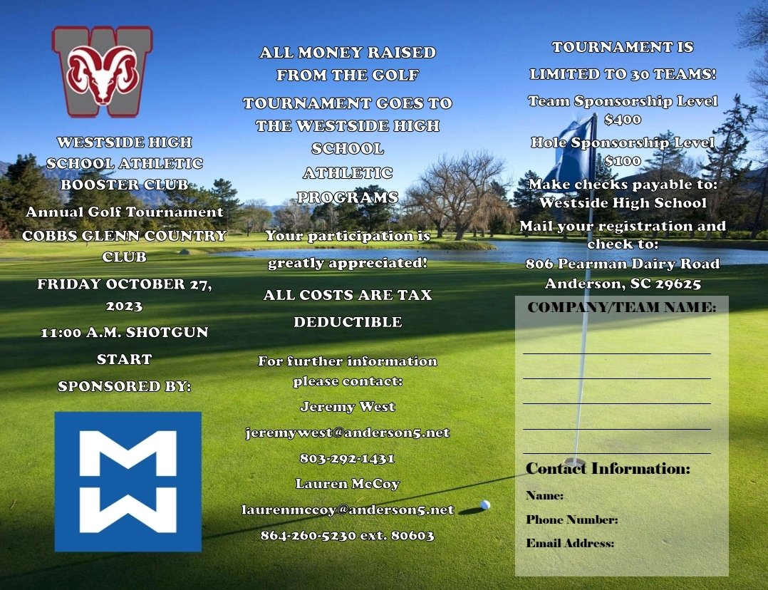 Filling up fast. Come enjoy a great time and help support our Booster Club and our student athletes.