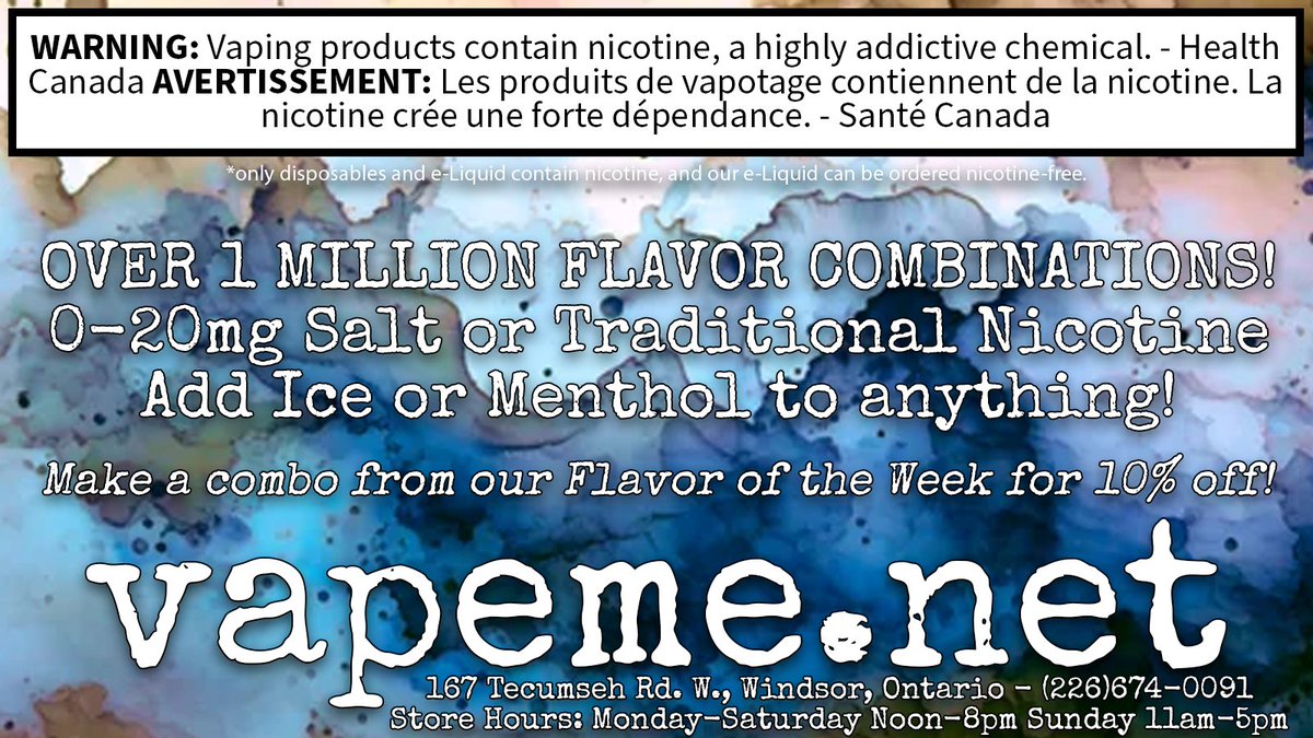 vapemedotnet's tweet image. New! #vapeme FOTW combos! Thousands of possibilities! 10% off.
0-20mg Salt or Traditional Nicotine/Adjustable VG %!
Try Swedish Fish by itself or combo'd up with one or two more flavors!
vapeme.net/shop/e-liquid-…