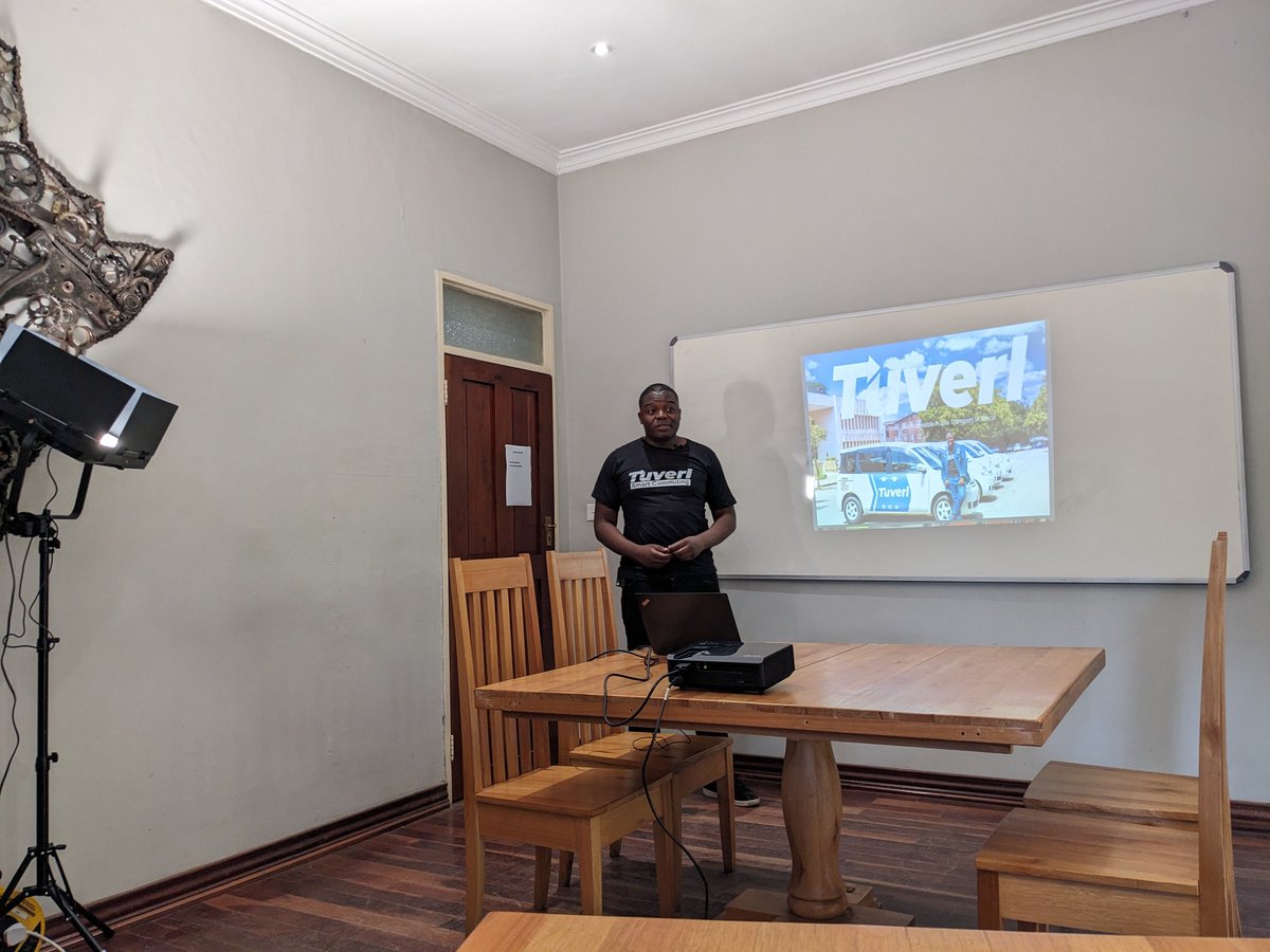 ImpactHubHarare's tweet photo. Day 1 of our ENRICH in Africa Scaling Programme Immersion Week off to an amazing start! 🚀 Meet our diaspora entrepreneurs, Hope Ndhlovu of Tuverl 🚗💡 and Nick Mgijima of Artisans Trade Depot 🏠🛒. They're ready to scale their innovative solutions in Harare! https://t.co/N2sNOcDoGM