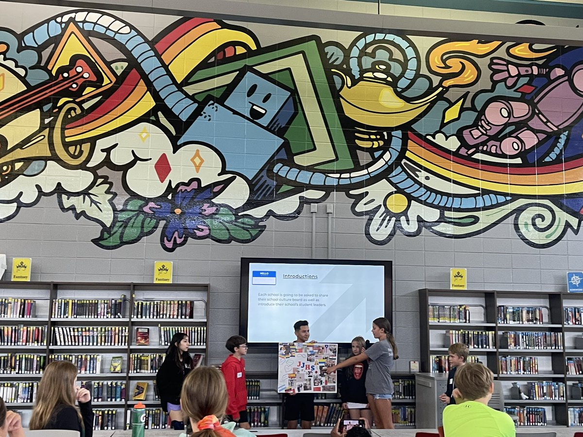 Jefferson students on the district school culture and bullying prevention focus group presented on the ways we develop a sense of belonging at JJHS. #Elevate203 #EveryoneBelongs #StopBullying