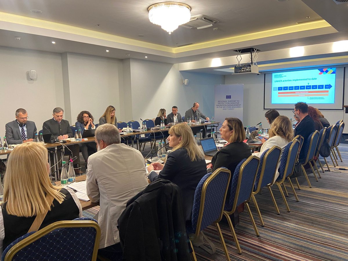 UNHCRBiH's tweet photo. UNHCR @eubih @EUAsylumAgency @Frontex @IOMBiH + BiH authorities met in Sarajevo for the first National Steering Committee of #PSMM3 in BiH
“UNHCR welcomes cooperation with 🇪🇺, 🇧🇦 and partners in this project. A strong asylum component is key to effective migration management.” https://t.co/YdRrnbFqKE