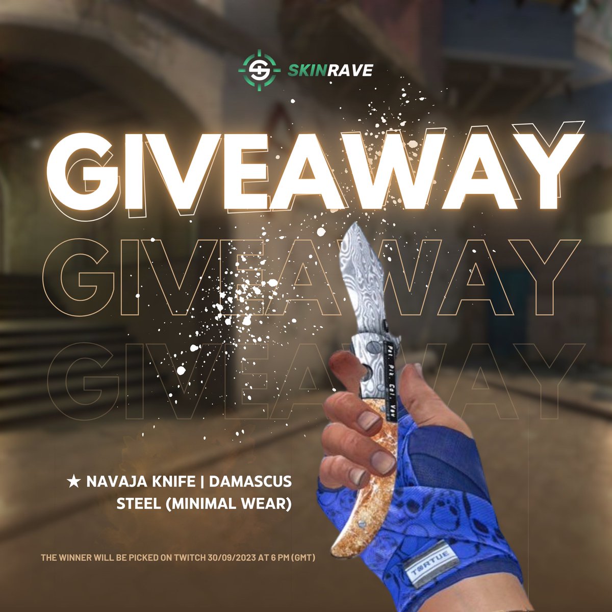 skinravegg's tweet image. 🚨GIVEAWAY 🚨
🎁Knife worth $130

🟢TO ENTER:

✔️ Follow @skinravegg
✔️ Retweet &amp;amp; LIKE this tweet
✔️Must be inside our discord.gg/skinrave
✔️Reply with your discord ID and tag a friend

🕒Ends in 5 Days! Live on twitch.tv/skinravegg
🍀Good luck mates

#CS2  #csgo #skins…