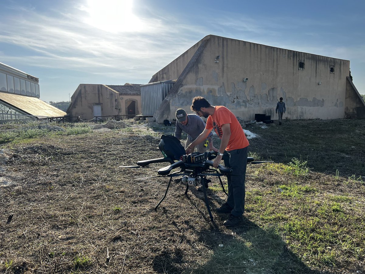 NicolaLercari's tweet image. What makes a #digitalArchaeology and #Lidar drone mapping campaign a great success? Good weather, our @LMU_Muenchen team, and a top-notch #RIEGL vux-1uav-22 sensor
