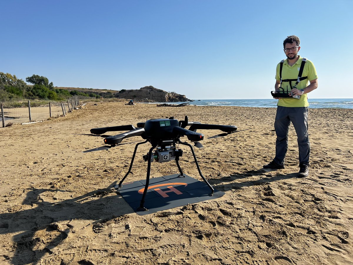 NicolaLercari's tweet image. What makes a #digitalArchaeology and #Lidar drone mapping campaign a great success? Good weather, our @LMU_Muenchen team, and a top-notch #RIEGL vux-1uav-22 sensor