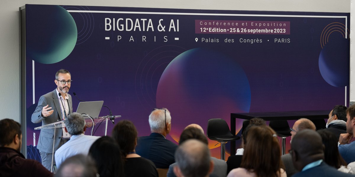 toptal's tweet photo. Paris is buzzing with AI-focused conversations at @bigdataparis. Our very own @adriangs86 hosted a master class on generative #AI that drew a standing-room-only crowd. We also met with leaders from @AXA and @databricks. Join us tomorrow to hear more on the AI revolution. #BDAIP23 https://t.co/rGlXl4Z03g