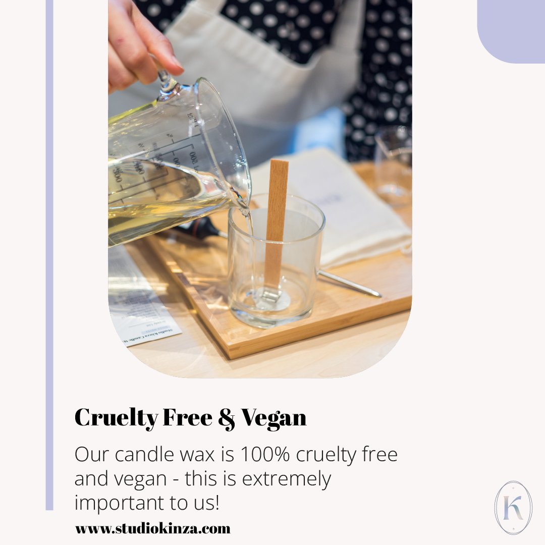 Cruelty-Free & Vegan
Our candle wax is 100% cruelty-free and vegan - this is extremely important to us!

👉 studiokinza.com

#corporateworkshop #teambuilding #candle #candlemakingcorporate #candlemakingworkshop