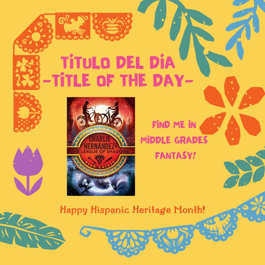 The book fair is packed up, fall weather has arrived...and so has Hispanic Heritage Month! Starting today and continuing through 10/27 (to make up for the days we've missed), I'll be highlighting a title in our library written by a Hispanic author. First up - Ryan Calejo!