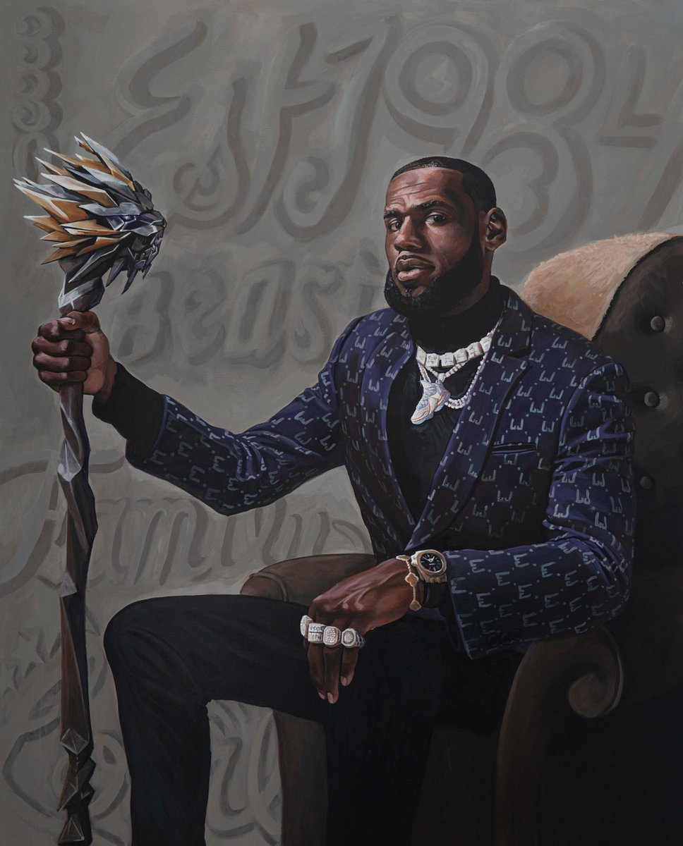 maxmillianp's tweet photo. @KiDCuDi I painted this magazine cover for lebron and im from cleveland bro bro hmu https://t.co/q6FO2M0HRC