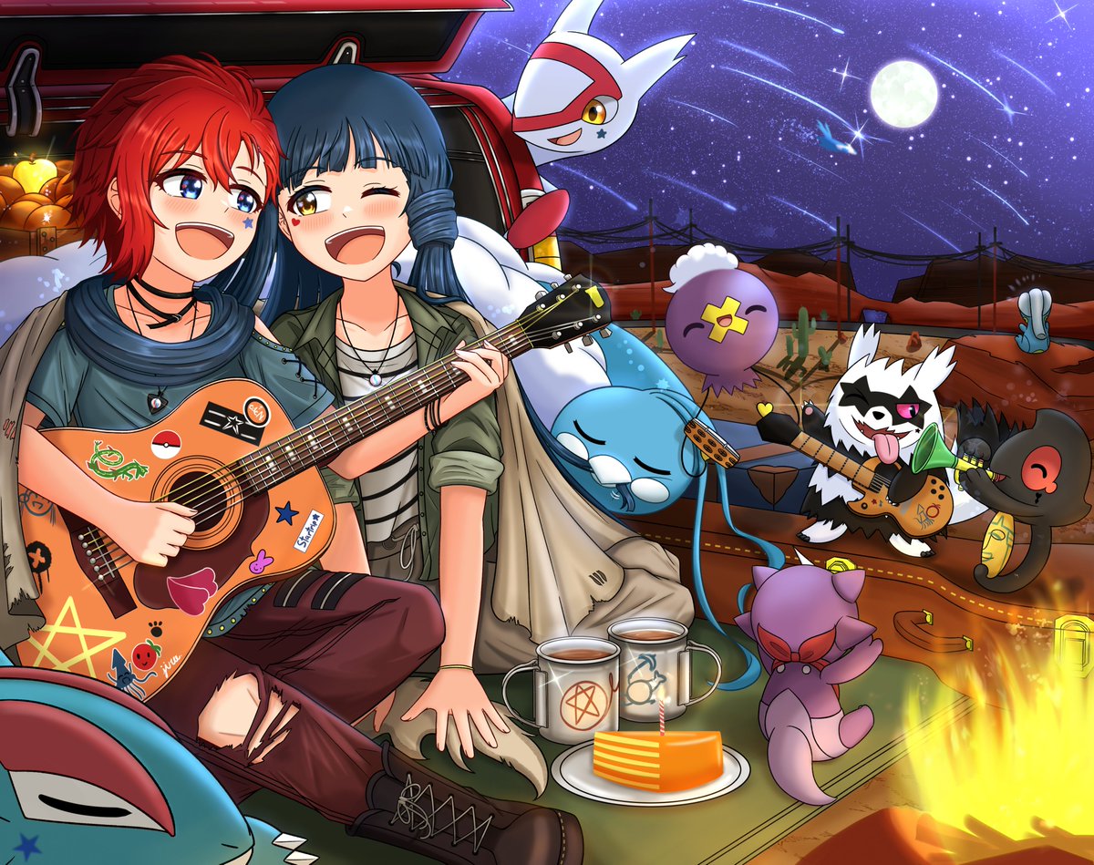 Karfeteria's tweet image. [Paradise Found] 
ジュリアお誕生日おめでとう！！🎂🥳🍎🦑🍅🎸🌵
#ジュリア生誕祭2023
#ジュリア誕生祭2023