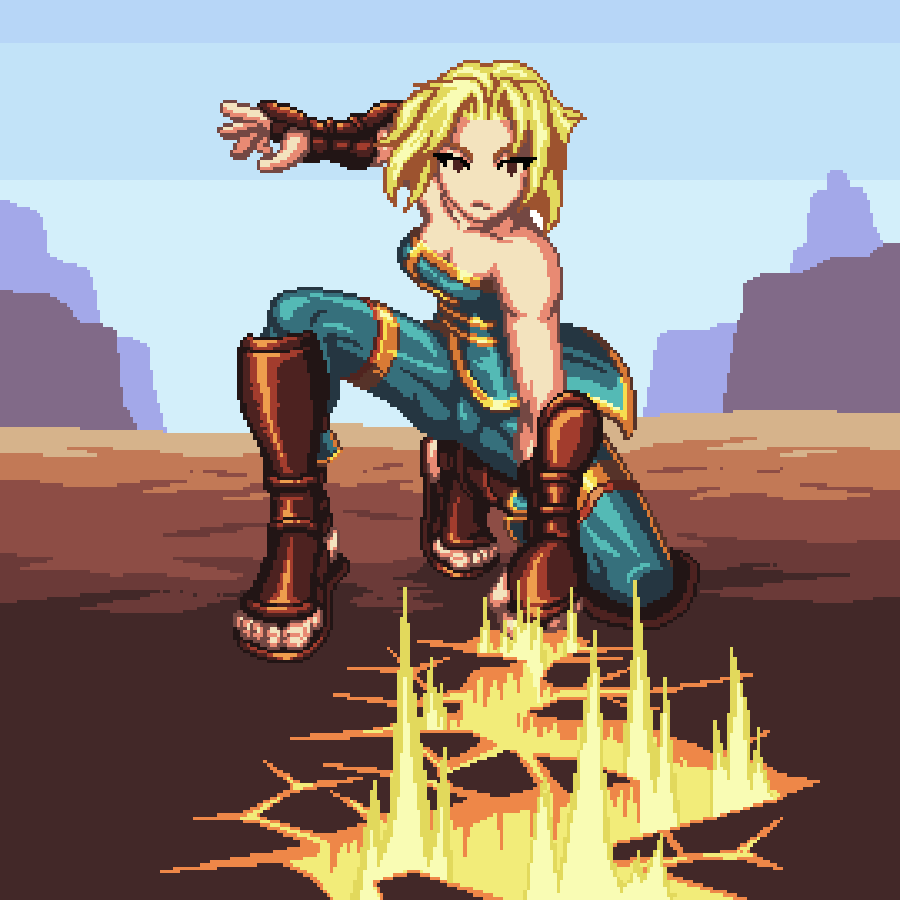 #pixelart #finalfantasy Tactics Monk