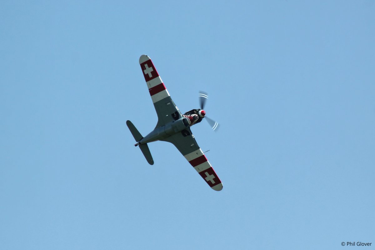 Great to see the charismatic Morane D-3801 (Swiss built Morane 406) J-143 / HB-RCF again at Paris Air Legend. The "neutrality stripes" and sharks teeth add even more charm to this unique aircraft. #warbirdlovers #avgeeks #airlegend #Swiss #airshows #warbirds <a href="/AirLegendJMA/">AIR LEGEND</a>