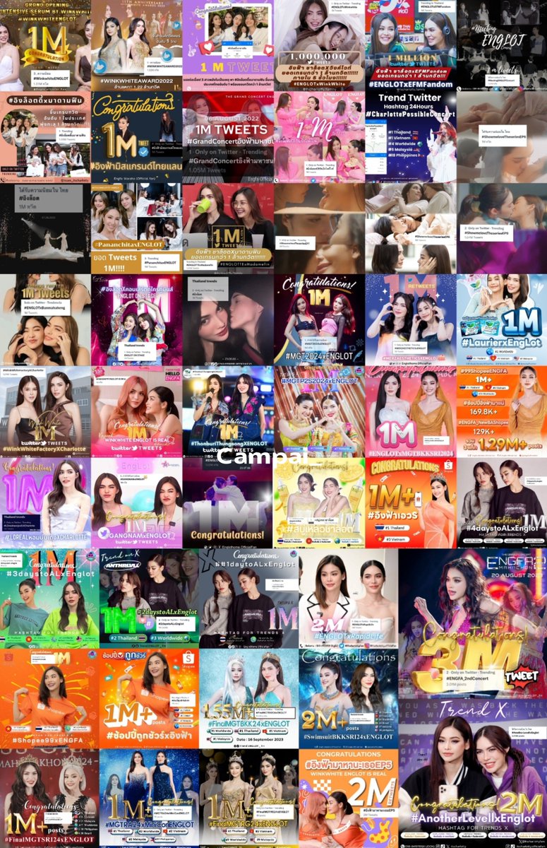 Campai_'s tweet image. เกินไปมาก เทรนด์กันเก่งเกิ๊นนน
แท็ก #FinalMGTRG24xENGLOT เป็นแท็กที่ 50 ของอิงล็อตที่มียอดทวิตเกิน 1M 

2022 :  12 Hashtag (พ.ค.-ธ.ค.)
2023 :  36 Hashtag +2 Keyword 

1M :  45 Hashtag
2M :  4 Hashtag
3M :  1 Hashtag
50 Hashtag :  64.9M+  Posts

*ข้อมูลถึงวันที่ 23 กันยายน 2566…