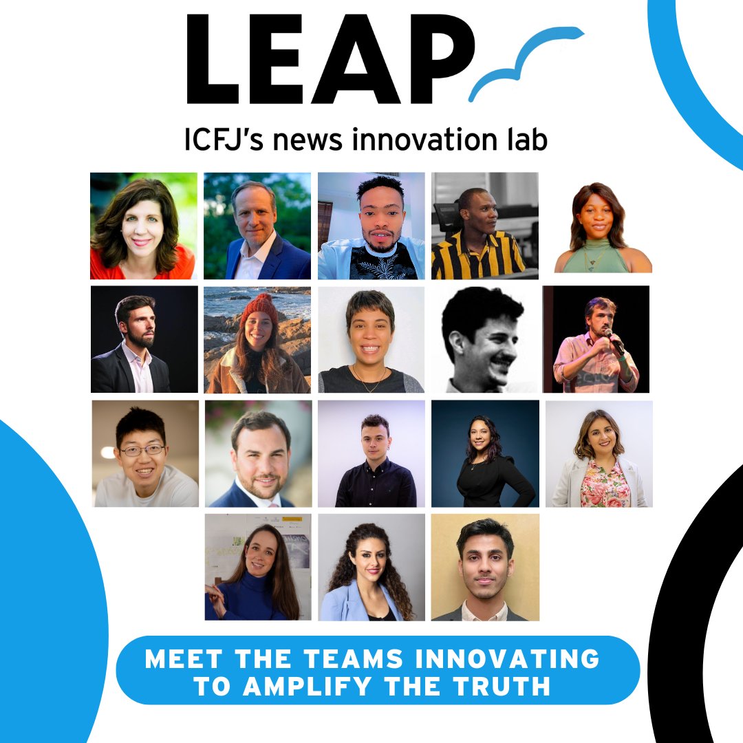 🎉 Congratulations to the eight newsroom teams selected for the second edition of Leap, ICFJ’s news innovation lab! Over 12 weeks, experts will train participants on design thinking, detecting manipulated content, championing ethical AI use & more: icfj.org/news/global-ne…