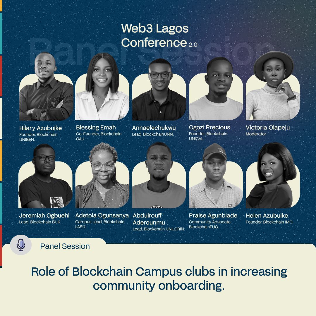 Ogbuehi_M's tweet photo. 2/ But that's not all! I also had the honor of representing @BlockchainBuk, a campus Blockchain club with a mission to onboard users from Sub-Saharan Africa into the Web3 space through education and empowerment. It was organized by @Web3Bridge @ayaversity https://t.co/1FHTySp9oi