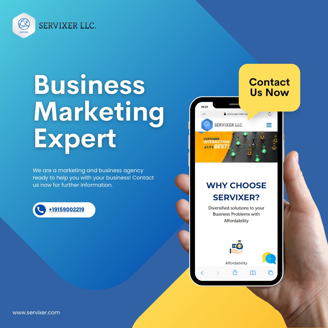 servixer's tweet photo. Your journey to business success starts here. Servixer LLC - Your trusted marketing partner. 🌐📈

Visit us at: https://t.co/wo5fMcytGl

#ServixerLLC #BusinessMarketingExpert #MarketingPartnership #BusinessGrowth #MarketingStrategy #MarketResearch #DigitalMarketingAgency https://t.co/pmHdPbOC0Z