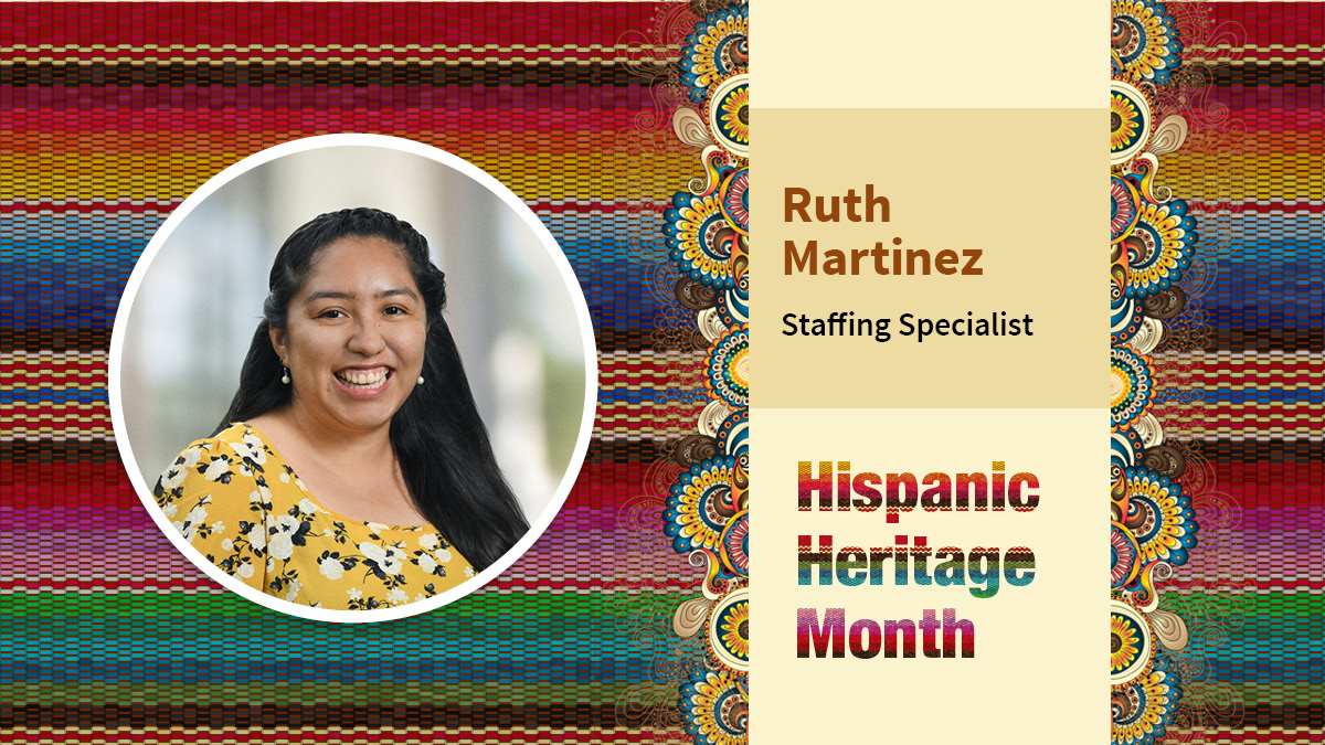 Meet Ruth Martinez, a staffing specialist who supports and manages international candidate relationships with proposal teams for new business bids. #StrongerTogether #DEI #HispanicHeritageMonth