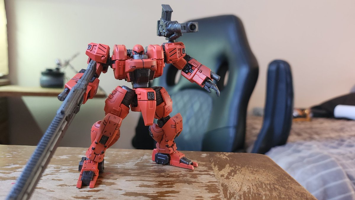 NyLad15's tweet image. I've started airbrushing surfacer (Nazca Mechanical) rather than use rattle cans. The amount of money I will save will be incredible once I switch over to airbrushing clear coats as well. 

I'm also pleased with how the Gaia Notes scarlet turned out.

#Type90 #FrontMission #Plamo