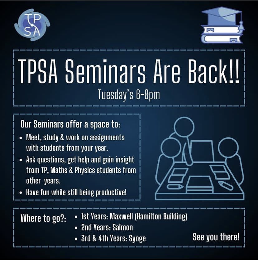 Seminars are Back!!! 🎉🎉🎉