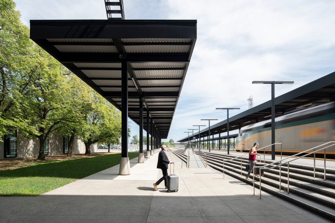 Architizer's tweet photo. Integrating timeless mid-century architecture with fresh design innovations, this project breathes new life into Ottawa Station, ensuring its historic charm remains intact.

Details: https://t.co/ptSmBEQJtZ | 📍 Ottawa, Canada #ProjectOfTheDay #ArchitizerAwards https://t.co/eJUA3mlJAO