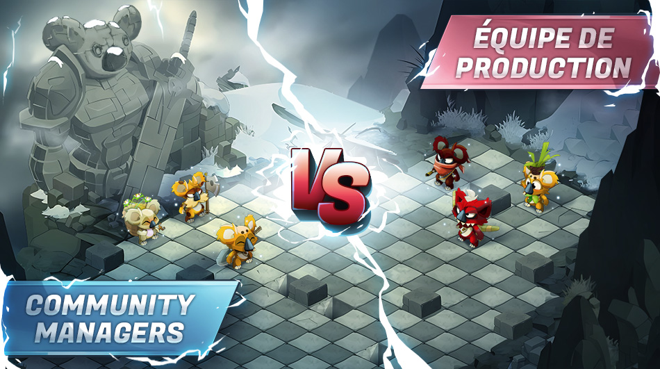 DofusTouch's tweet photo. ⏱ La fin des inscriptions pour la Joute des Abîmes approche !

Pour l'occasion, les membres de l'équipe se prêtent au jeu du 3vs3 avec leur Koalak Totem ! ⚔

Alors #TeamCM ou #TeamProd ?

Vous avez 24h pour commenter l'équipe gagnante et tenter de remporter un Caskwitteur. 🏆 https://t.co/Dj0GnX7IAk