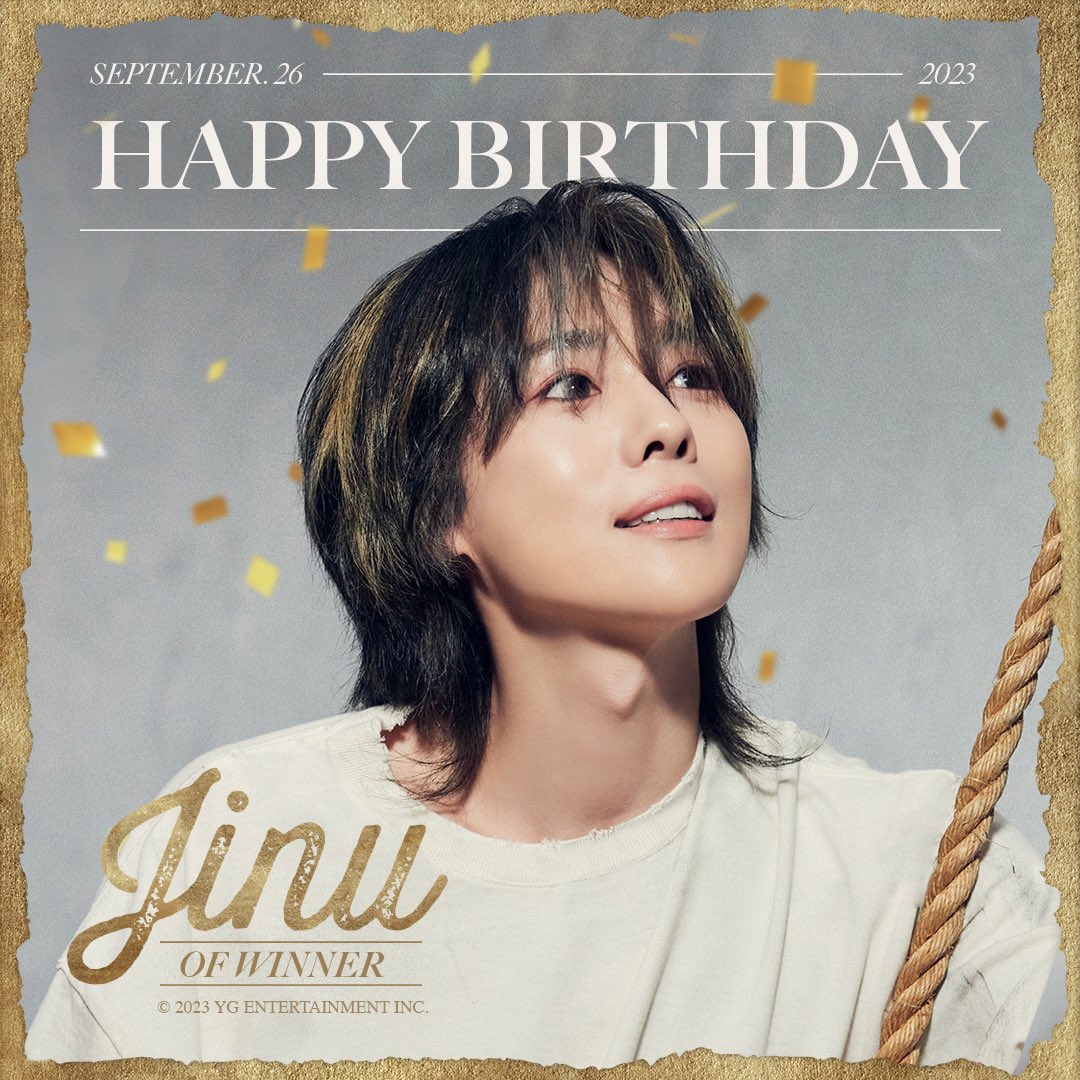 HAPPY BIRTHDAY JINU 🎉
✅2023.09.26

#WINNER #위너 #JINU #김진우 #HAPPYBIRTHDAY #20230926 #YG