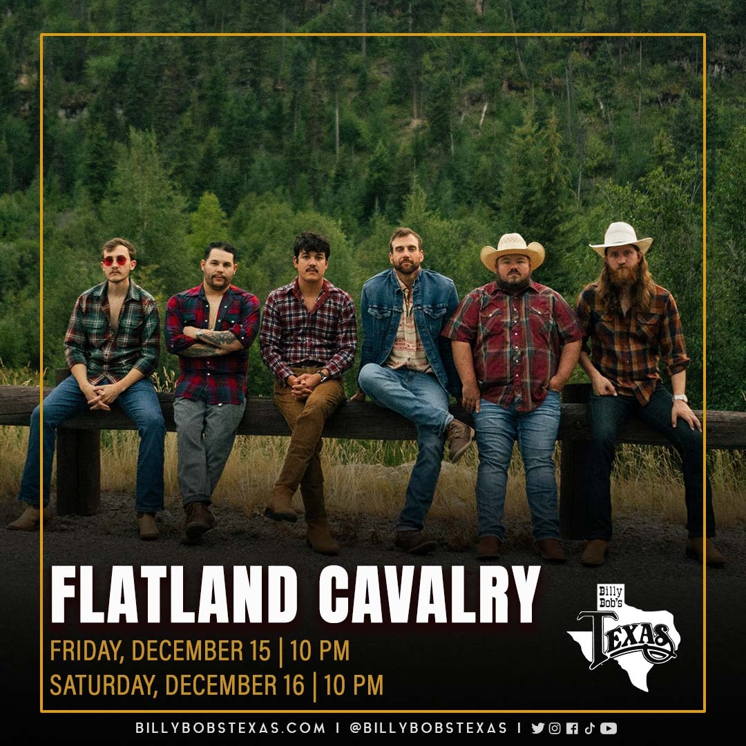 JUST ANNOUNCED 🤠⁠
⁠
<a href="/FlatlandCavalry/">Flatland Cavalry</a> is headed back to Billy Bob's Texas on Friday, December 15 and Saturday, December 16. Tickets go on sale THIS FRIDAY at ⁠10 AM CST!