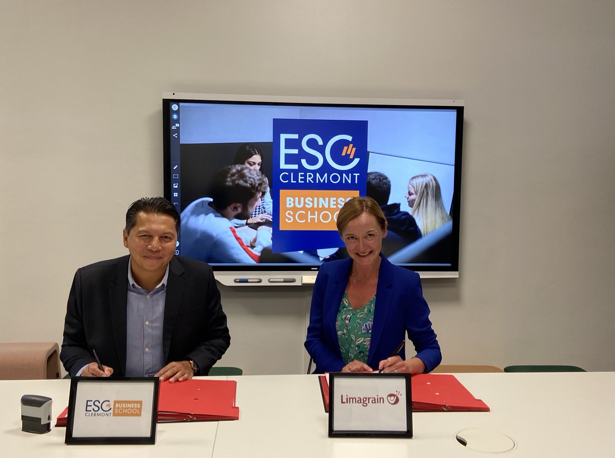 #Partenariat 🤝🏼 | Nous sommes fiers de vous annoncer la signature d’une convention de partenariat avec <a href="/Limagrain/">Limagrain</a>. L’objectif : assurer une synergie entre le milieu #professionnel et celui de l'#enseignement.