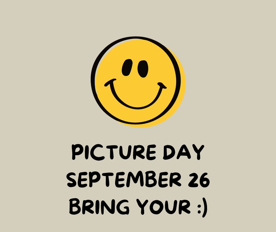 Picture Day is Tomorrow!