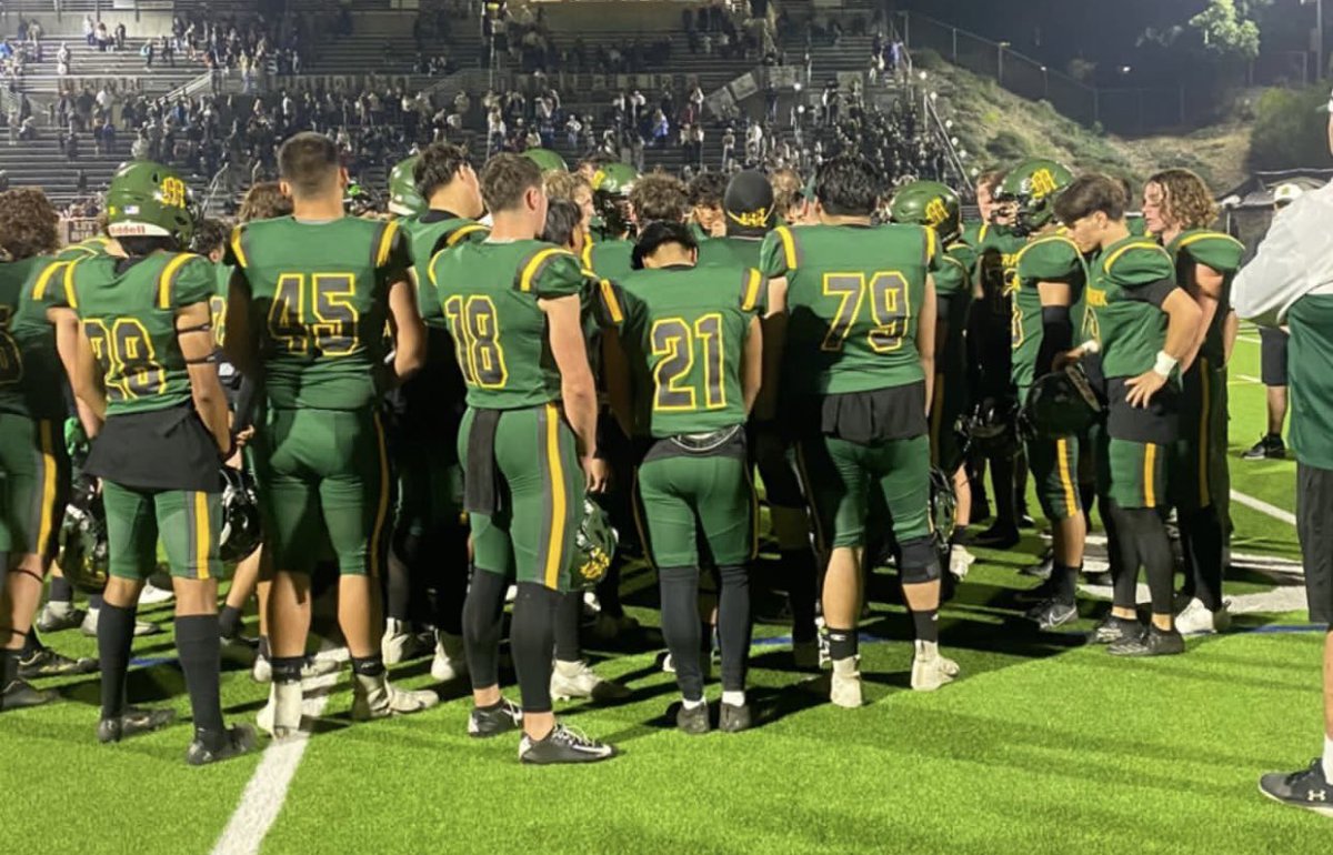 CoachDearborn's tweet photo. No place I’d rather be! Preparing to go 1-0 on the week. Moorpark (5-0) vs. Newbury Park (4-1) in a Canyon League Showdown! #BeatNP #MoorparkFootball #Darkside https://t.co/N9hz3GUrYp