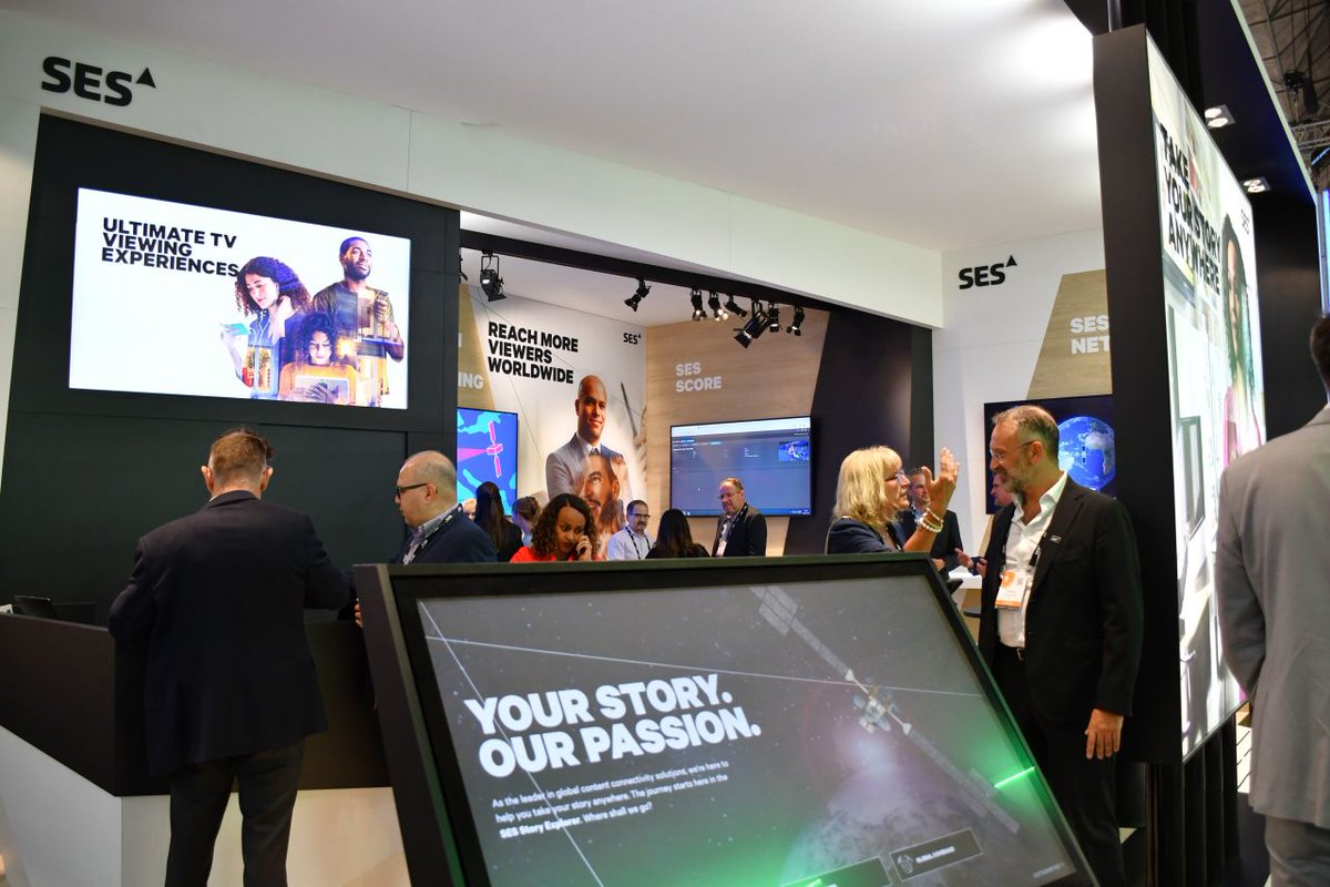 SES_Satellites's tweet image. Missed us in Amsterdam at #IBC2023? We had a wonderful time connecting with our customers, partners and industry peers, and sharing the latest on our global content connectivity solutions. 🙌
Thanks to everyone who stopped by to check out our stand - from the #O3bmPOWER virtual…