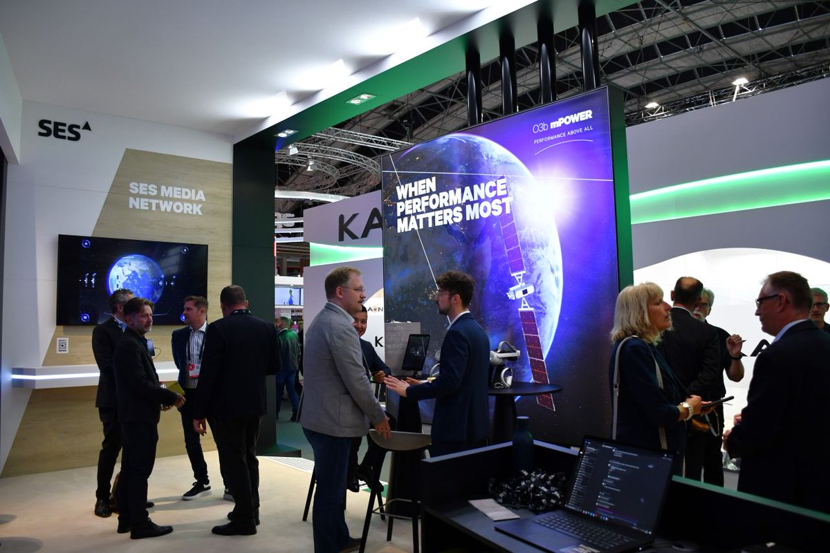 SES_Satellites's tweet image. Missed us in Amsterdam at #IBC2023? We had a wonderful time connecting with our customers, partners and industry peers, and sharing the latest on our global content connectivity solutions. 🙌
Thanks to everyone who stopped by to check out our stand - from the #O3bmPOWER virtual…