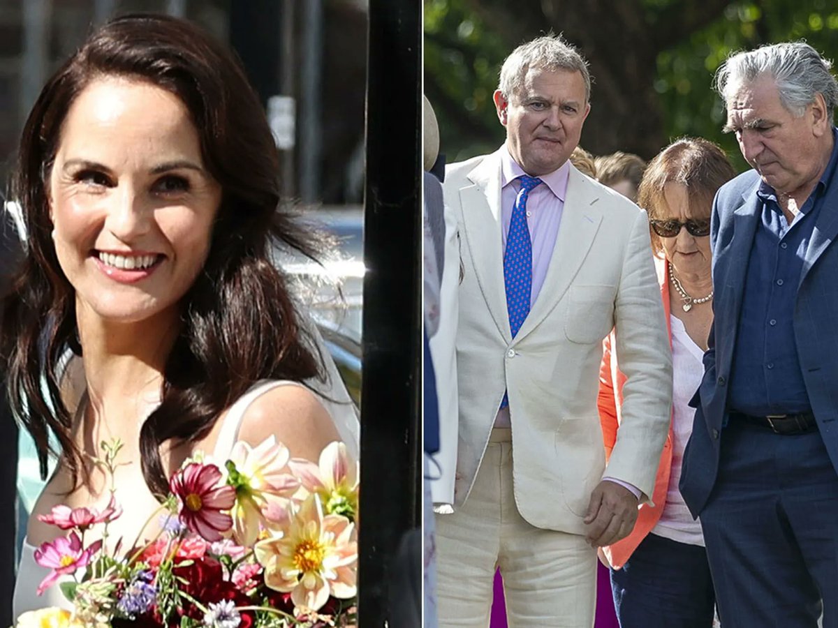 Hugh Bonneville radiates 'proud father' vibes at Michelle Dockery's wedding, a Downton Abbey family reunion that warmed our hearts.

#hughbonneville #michelledockery #Hollywood  #hollywoodnews #celebrity  #celebritylife #celebritynews  #entertainment  #entertainmentnews…