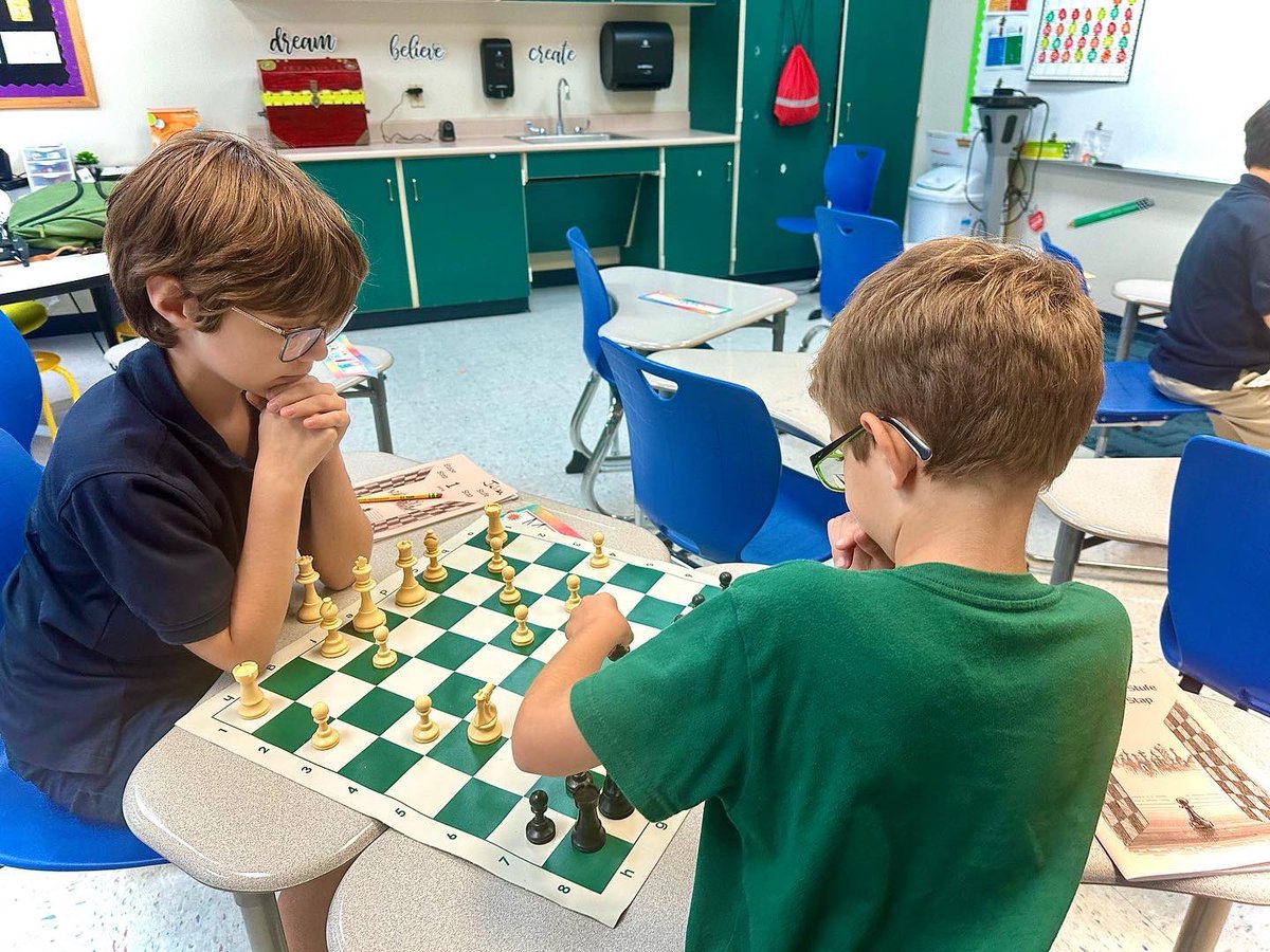 CBACaryNC's tweet photo. βοΈ Checkmate your doubts, unlock your potential! π² Embracing confidence, strategy and growth through Triangle Chess Club through our enrichment program here at CBA. Watch as reading, math and social skills sore to new heights! ππ #CheckmateSuccess #OnlyAtCBA #Cheetahfierce π https://t.co/giLFN4Mt12