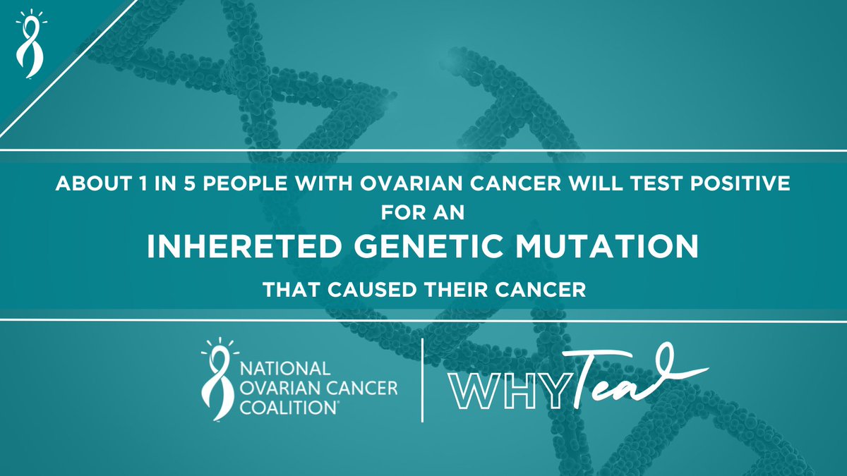 NOCCNational's tweet photo. ๐งฌ A genetic mutation are changes in our genesโ instructions. Some of these changes can raise the risk of ovarian cancer.Understanding this helps you make smart choices for your health journey. #WhyTEAL #KnowOvarian https://t.co/CBF3W2bAPG