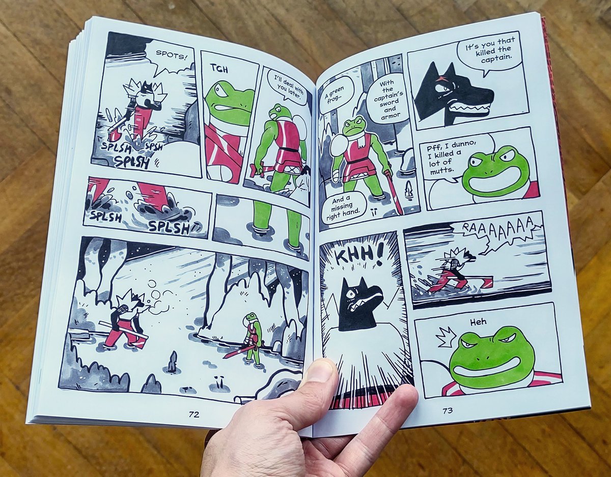 The test print is here! And it's looking pretty good! 

The rest are being printed now and physical copies will be available 𝐍𝐞𝐱𝐭 𝐖𝐞𝐞𝐤! See you then! 🐶🗡️