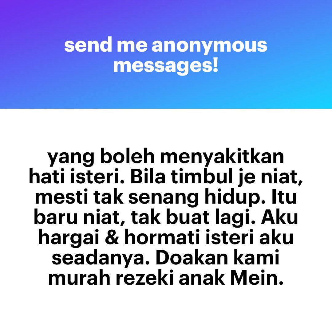 meinmokhtar's tweet photo. Luahan suami https://t.co/i5EmkNZKLC