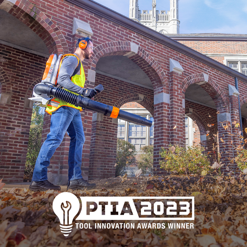 STIHLUSA's tweet photo. We’re proud to announce our powerful BGA 300 battery blower has been named a 2023 Pro Tool Innovation Award recipient! This prestigious award recognizes the most innovative products in the construction and outdoor power equipment industry.
