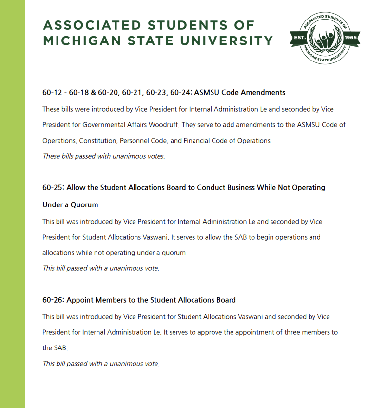 Missed our general assembly meeting last week? Here's what happened!