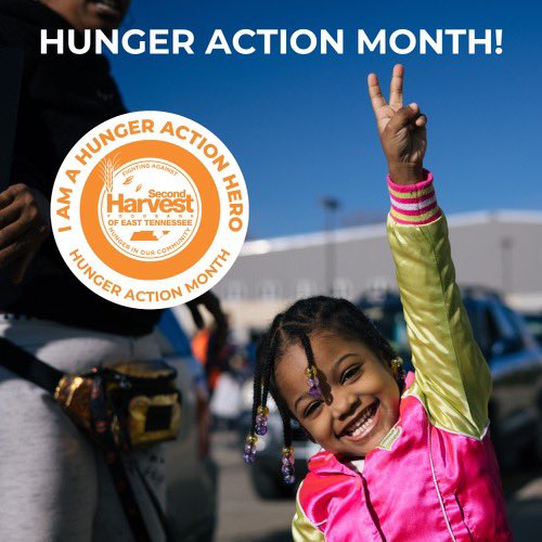 Did you know that September is #HungerActionMonth? Join me in the fight against hunger in our community by supporting Second Harvest Food Bank and their efforts to combat food insecurity!