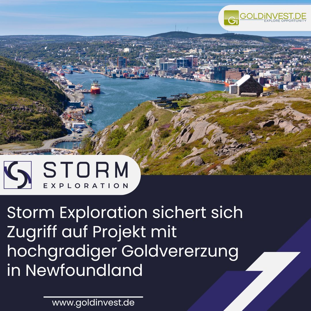 GOLDINVEST_de's tweet photo. Sehr interessante Neuigkeiten heute von #StormExploration. Der kleine, kanadische Explorer hat sich die Option auf ein neues, auf den ersten Blick äußerst vielversprechendes Goldprojekt gesichert – und zwar in Newfoundland

Mehr erfahren ▶️▶️ https://t.co/kyb1ED3ijc

$STRM #gold https://t.co/R4wBhO5Siu