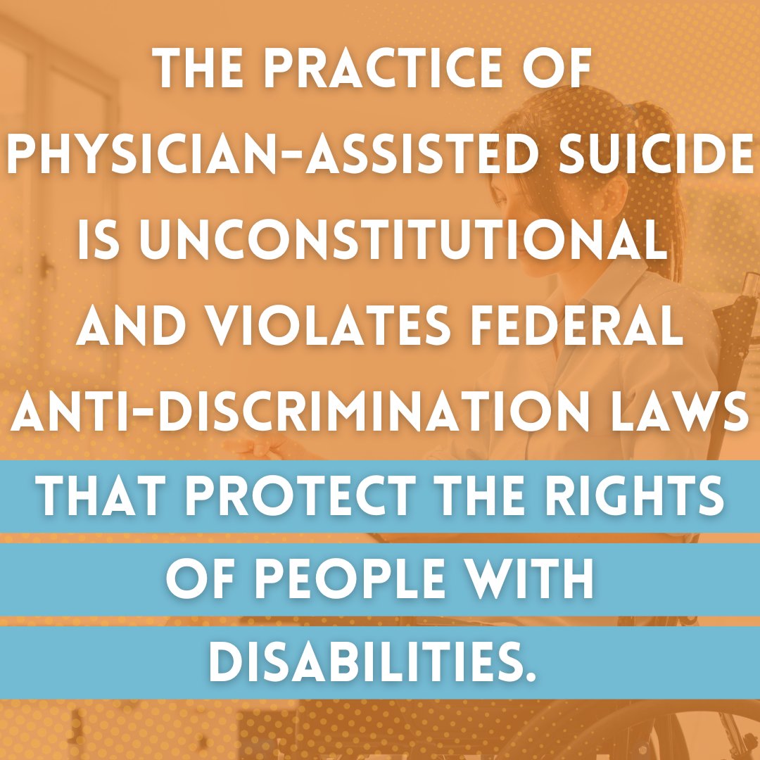 EndAsstSuicide's tweet photo. We stand against California's assisted suicide laws that discriminate against some of the most vulnerable people.
#EndAssistedSuicide #FalseChoice #California #CaliforniaLaw #DisabilityRights #DisabilityDiscrimination #BrokenHealthcareSystem #ADAViolation https://t.co/805eo7GAvx
