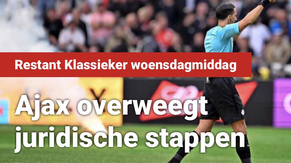 Niet zeuren #Ajax, woensdagmiddag halfuurtje Feyenoord en woensdagavond Volendam, beide thuis. Net zoveel speeltijd als een wedstrijd met verlenging…