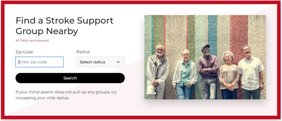 The American Stroke Association has a number of great resources for stroke patients and caregivers, including a directory of local support groups. Find the support group nearest to you here: buff.ly/3LzV7LP