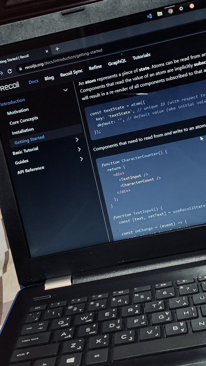 ajeeshRS_'s tweet image. Just started with @recoiljs .
#webdev #recoiljs #recoil #React