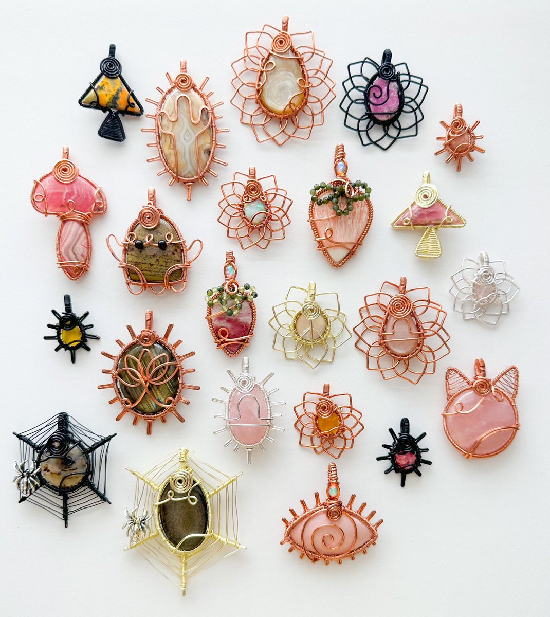 mildhippie's tweet photo. the crystals      🍓🍋💝       the pendants 

“strawberry lemonade” collection coming Friday Sept. 29th at 8pm eastern time <3 https://t.co/67WEsDiO6G