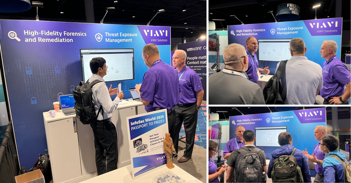 EVENT | Welcome to #InfoSecWorld, day one! Swing by booth #923 to see our showcase of the new VIAVI Observer Sentry. #InfoSec #SecOps