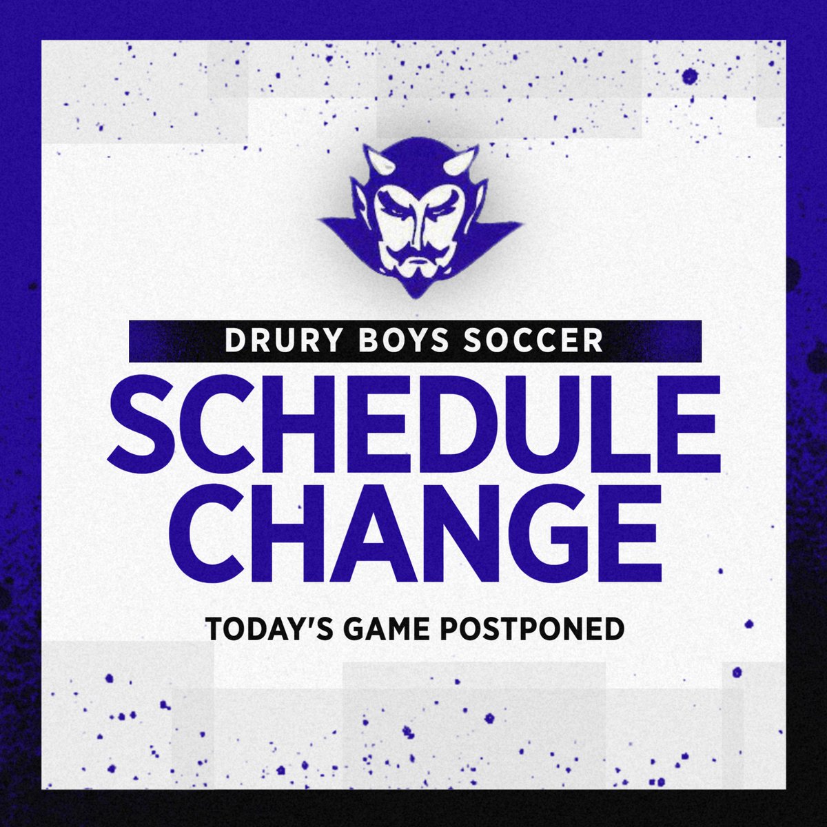 Drury Sports (@drurysports) on Twitter photo Today's Boys Soccer game at Commerce has been PPD due to wet weather, no makeup has been announced yet <a href="/iBerkSports/">iBerkshires Sports</a> <a href="/EagleSportsZone/">Eagle Sports</a> Today's Boys Soccer game at Commerce has been PPD due to wet weather, no makeup has been announced yet <a href="/iBerkSports/">iBerkshires Sports</a> <a href="/EagleSportsZone/">Eagle Sports</a>