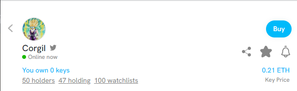 corgil's tweet photo. 50 holders
47 holding
100 watchlist
Giving away $250 today

@friendtech is fun, let's see how many points I can collect this week🫡

Maybe I get lucky and some legends like @HerroCrypto @0xCaptainLevi @Cbb0fe @CL207 @0xLawliette pick up my key👀 https://t.co/JFX0ZJjuOa
