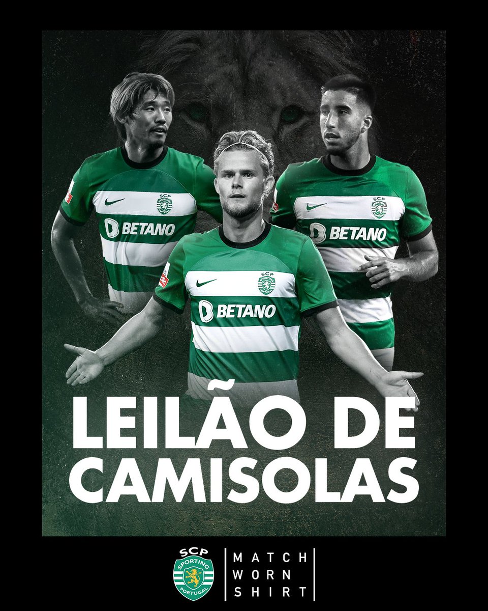 SportingCP's tweet photo. A camisola usada pelos nossos jogadores no encontro de hoje pode ser tua 👀

Em breve disponível, aqui 👉 https://t.co/a0W47EIeRY https://t.co/v9Ta8rdxNn